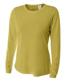 NW3002 A4 Women's Long Sleeve Cooling Performance  in Vegas gold