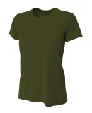 NW3201 A4 Women's Cooling Performance Crew in Military green