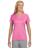 NW3201 A4 Women's Cooling Performance Crew in Pink