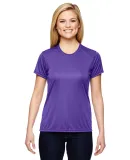 NW3201 A4 Women's Cooling Performance Crew in Purple