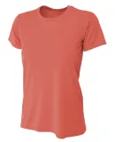 NW3201 A4 Women's Cooling Performance Crew in Coral