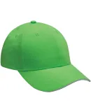 PE102 Adams Polyester Performer Cap in Neon green/ wht