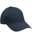 PE102 Adams Polyester Performer Cap in Navy/ khaki