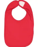 R1005 Rabbit Skins Infant Self-Adhesive Bib in Red