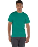 T425 Champion Adult Short-Sleeve T-Shirt T525C in Emerald green