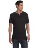 BELLA+CANVAS 3125 Short Sleeve Henley CHAR-BLACK TRIB