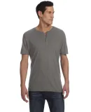 BELLA+CANVAS 3125 Short Sleeve Henley GREY TRIBLEND