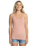 Next Level 6733 Tri-Blend Racerback Tank in Desert pink