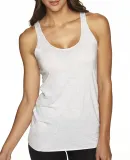 Next Level 6733 Tri-Blend Racerback Tank in Heather white