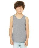 BELLA 3480Y Unisex Youth Cotton Tank Top in Athletic heather