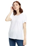 US115 US Blanks Relaxed Boyfriend Tee in White