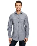 B8255 Burnside - Chambray Long Sleeve Shirt  in Dark denim