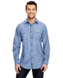 B8255 Burnside - Chambray Long Sleeve Shirt  in Light denim