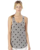 Alternative Apparel AA1927P Ladies Meegs Printed R in Eco grey stars