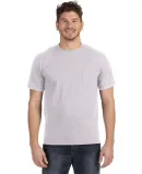 783 Anvil Adult Midweight Cotton Pocket Tee ASH