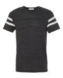 Alternative Apparel 12150 Eco Vintage Football T-S EC BLK/ EC IVORY