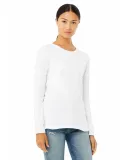 BELLA 6500 Womens Long Sleeve T-shirt in White