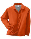 3100 Augusta Sportswear Nylon Coach's Jacket - Lin in Orange