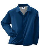 3100 Augusta Sportswear Nylon Coach's Jacket - Lin in Navy