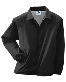 3100 Augusta Sportswear Nylon Coach's Jacket - Lin in Black