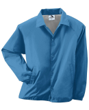 3100 Augusta Sportswear Nylon Coach's Jacket - Lin in Columbia blue