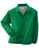 3100 Augusta Sportswear Nylon Coach's Jacket - Lin in Kelly