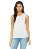 BELLA+CANVAS B8803  Womens Flowy Muscle Tank in White marble