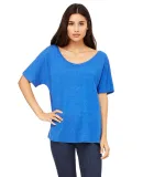 BELLA 8816 Womens Loose T-Shirt in Tr royal triblnd