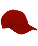 Big Accessories BX880 6-Panel Unstructured Hat in Red