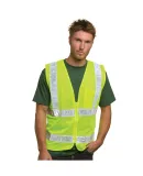 BA3785 Bayside Mesh Safety Vest - Lime in Lime green