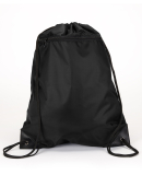 8888 Liberty Bags - Denier Nylon Zippered Drawstri in Black