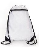 8888 Liberty Bags - Denier Nylon Zippered Drawstri in White