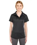 8820L UltraClub Ladies' Cool & Dry Jacquard Stripe BLACK