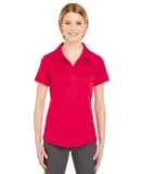 8820L UltraClub Ladies' Cool & Dry Jacquard Stripe RED