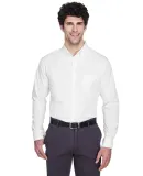 88193 Core 365 Operate  Men's Long Sleeve Twill Sh WHITE