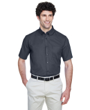 88194 Core 365 Men's Optimum Short-Sleeve Twill Sh in Carbon