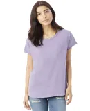 Alternative Apparel 04861C1 Ladies Distressed T-Sh DUSTY PLUM PGMNT