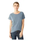 Alternative Apparel 04861C1 Ladies Distressed T-Sh DK BLUE PIGMNT