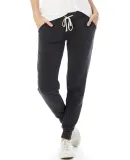 Alternative Apparel 31082F Ladies Fleece Jogger in Eco true black