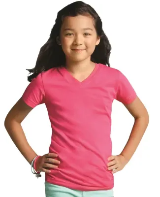 LAT 2607 Girls' V-Neck Fine Jersey T-Shirt Catalog