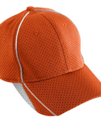 Augusta Sportswear 6280 Force Cap Orange/ White