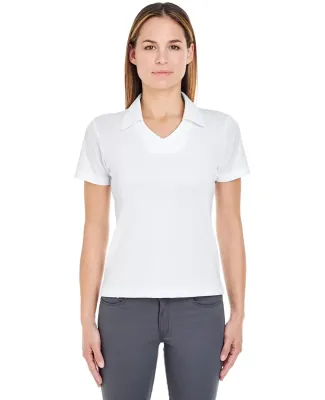 8407  UltraClub® Ladies' Cool & Dry Sport Mesh Performance Pullover WHITE