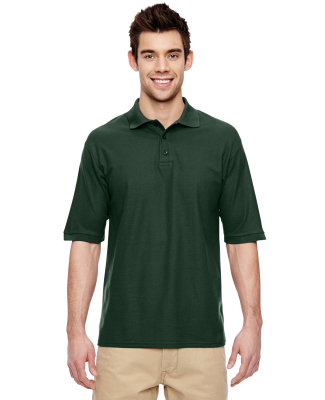  537 Jerzees Men's Easy Care™ Pique Polo in Forest green