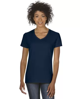 5V00L Gildan Heavy Cotton™ Ladies' V-Neck T-Shir in Navy