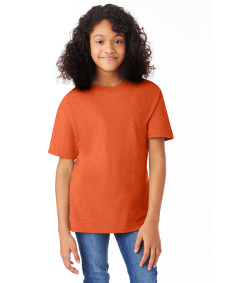 498Y Hanes Youth nano-T® T-Shirt in Orange