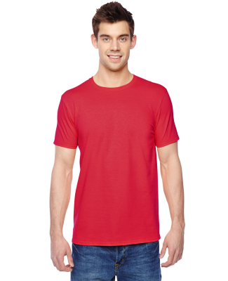 SF45 Fruit of the Loom Adult Sofspun T-Shirt in Fiery red