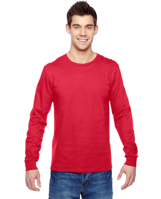 SFL Fruit of the Loom Adult Sofspun™ Long-Sleeve in Fiery red