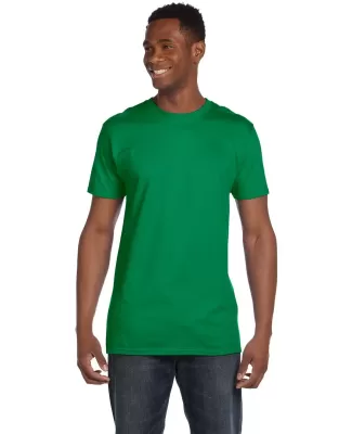 4980 Hanes 4.5 ounce Ring-Spun T-shirt in Kelly green