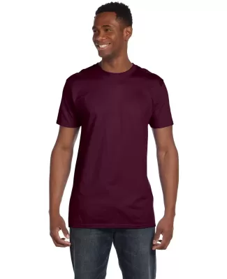 4980 Hanes 4.5 ounce Ring-Spun T-shirt in Maroon
