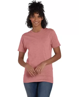 4980 Hanes 4.5 ounce Ring-Spun T-shirt in Mauve heather